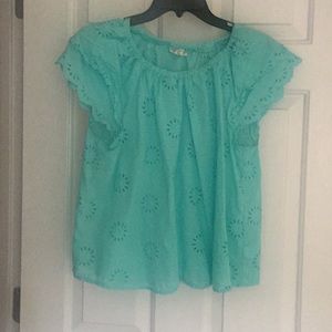 Beautiful mint green blouse with matching tank